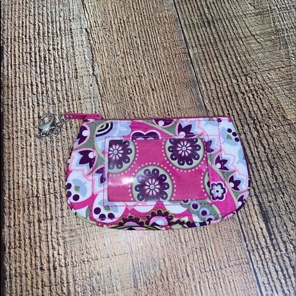 Vera Bradley Clip Zip ID Coin Change Purse Case - Picture 1 of 5